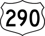 Highway 290 Sign Sticker