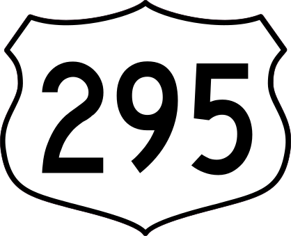 Highway 295 Sign Sticker