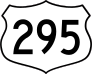 Highway 295 Sign Sticker