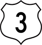 Highway 3 Sign Sticker