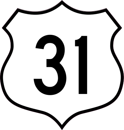 Highway 31 Sign Sticker