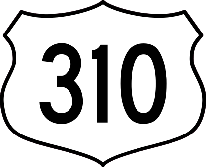 Highway 310 Sign Sticker