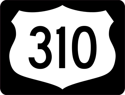 Highway 310 Sign With Black Border Sticker
