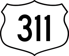 Highway 311 Sign Sticker