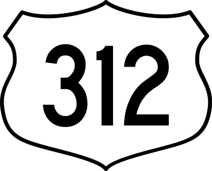 Highway 312 Sign Sticker