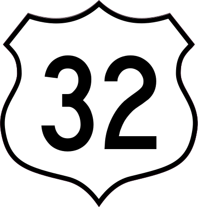 Highway 32 Sign Sticker