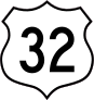 Highway 32 Sign Sticker