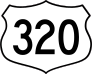 Highway 320 Sign Sticker
