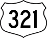 Highway 321 Sign Sticker