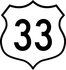 Highway 33 Sign Sticker