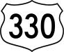 Highway 330 Sign Sticker