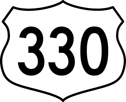 Highway 330 Sign Sticker