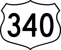 Highway 340 Sign Sticker