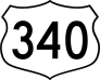 Highway 340 Sign Sticker