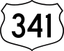 Highway 341 Sign Sticker