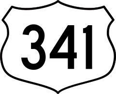 Highway 341 Sign Sticker