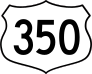 Highway 350 Sign Sticker