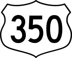 Highway 350 Sign Sticker