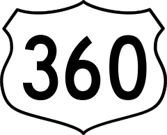 Highway 360 Sign Sticker