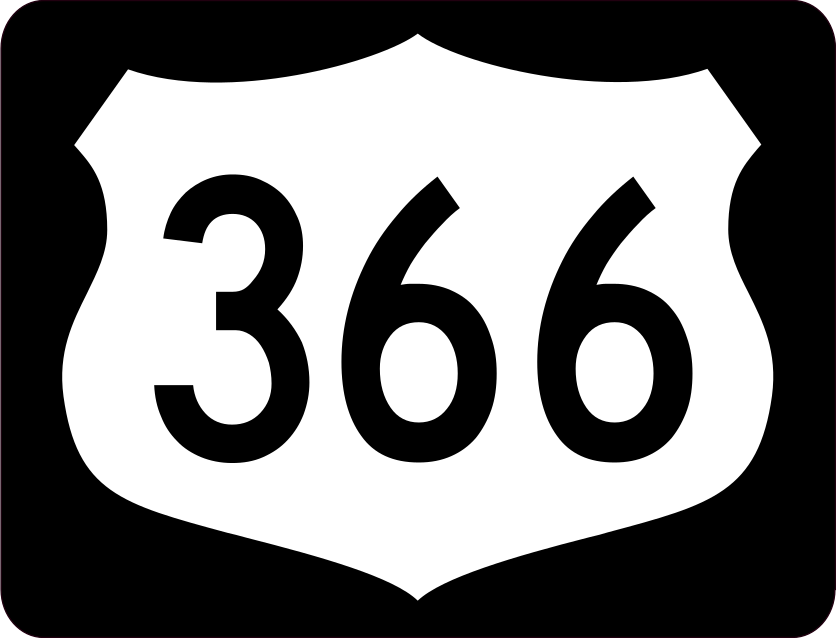Highway 366 Sign With Black Border Magnet Shipped Fast & Free!