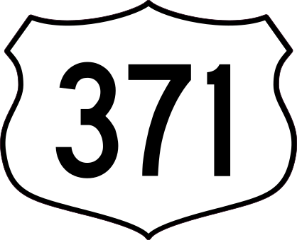 Highway 371 Sign Sticker