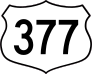 Highway 377 Sign Sticker