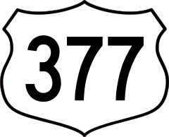 Highway 377 Sign Sticker