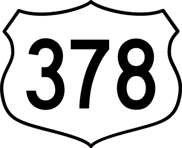 Highway 378 Sign Sticker Shipped Fast & Free!