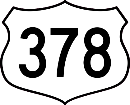 Highway 378 Sign Sticker