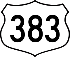 Highway 383 Sign Sticker