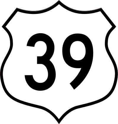 Highway 39 Sign Sticker