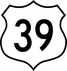 Highway 39 Sign Sticker