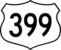 Highway 399 Sign Sticker