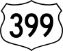 Highway 399 Sign Sticker