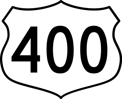 Highway 400 Sign Sticker