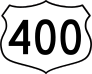 Highway 400 Sign Sticker