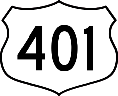 Highway 401 Sign Sticker