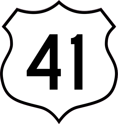 Highway 41 Sign Sticker
