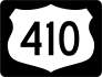 Highway 410 Sign With Black Border Sticker