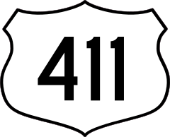 Highway 411 Sign Sticker