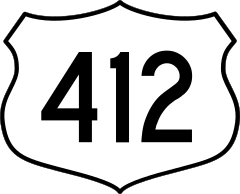 Highway 412 Sign Sticker