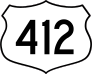 Highway 412 Sign Sticker