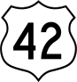 Highway 42 Sign Sticker