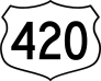 Highway 420 Sign Sticker