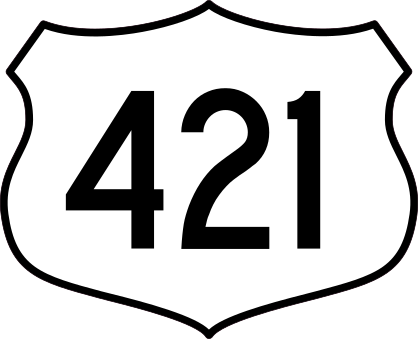 Highway 421 Sign Sticker