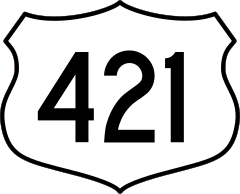 Highway 421 Sign Sticker