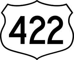 Highway 422 Sign Sticker