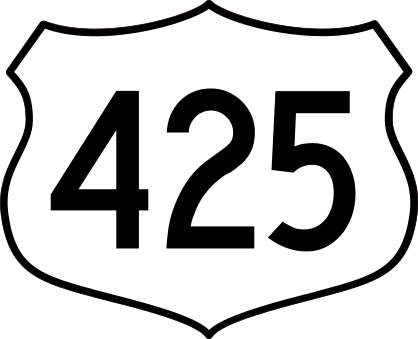 Highway 425 Sign Sticker