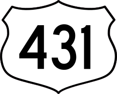 Highway 431 Sign Sticker