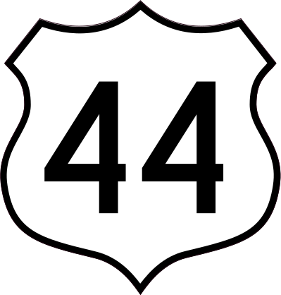 Highway 44 Sign Sticker
